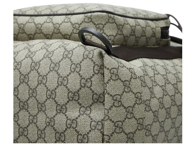 Gucci GG Supreme Interlocking G Rucksack Braun Beige - Ansicht 4