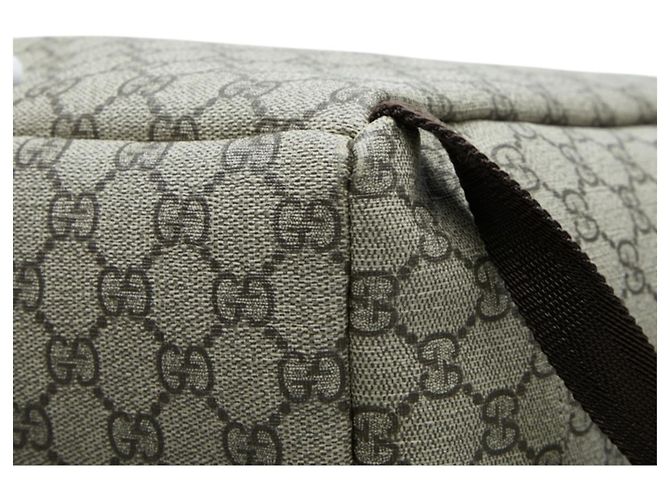 Gucci GG Supreme Interlocking G Rucksack Braun Beige - Ansicht 6