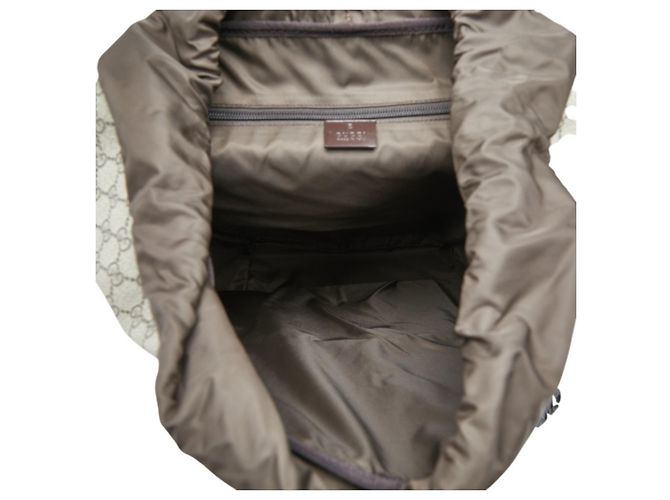 Gucci GG Supreme Interlocking G Rucksack Braun Beige - Ansicht 9