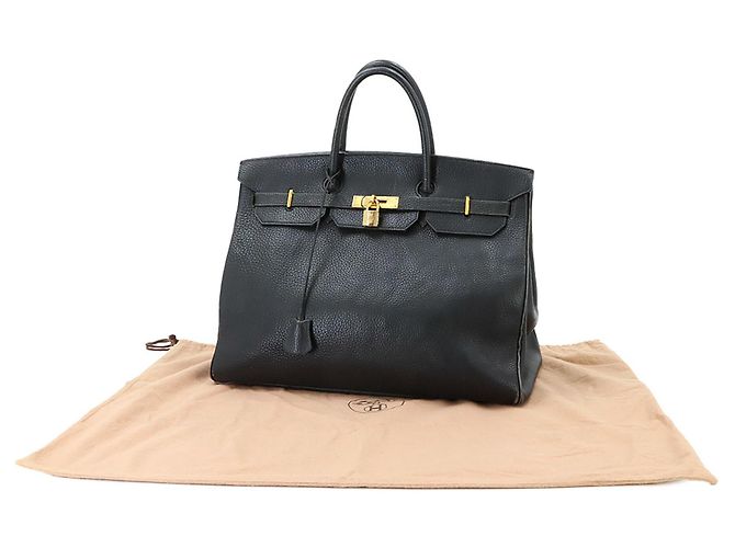Hermès Hermes Birkin 40 Handtasche Schwarz - Ansicht 2
