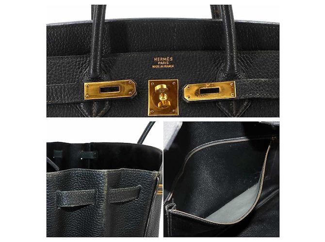 Hermès Hermes Birkin 40 Handtasche Schwarz - Ansicht 8