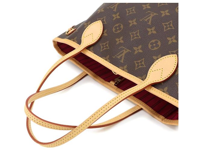 Bolsa de mão Louis Vuitton Monogram Neverfull PM Marrom Rosa - vista 6