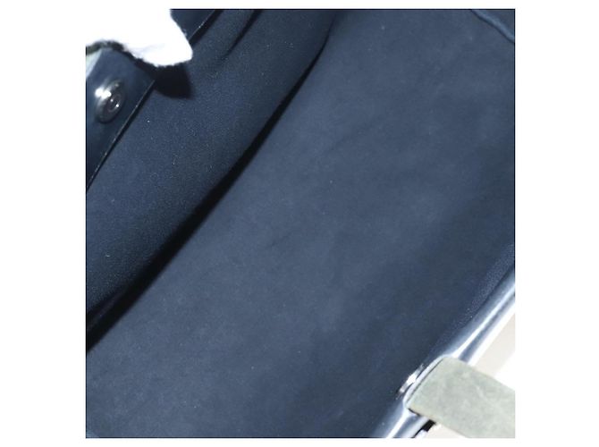 Hermès Herbag Cabas Toile and Leather MM Nero - vista 5