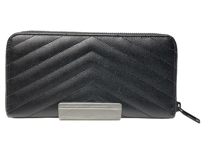 Autre Marque Cartera larga de piel Saint Laurent Negro - vista 2