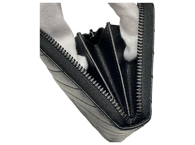 Autre Marque Cartera larga de piel Saint Laurent Negro - vista 4