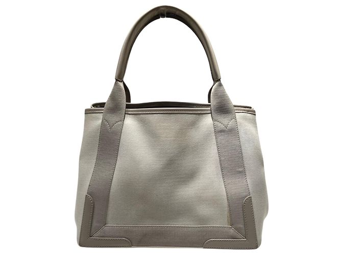 Balenciaga Navy Cabas S Handbag Cream - view 2
