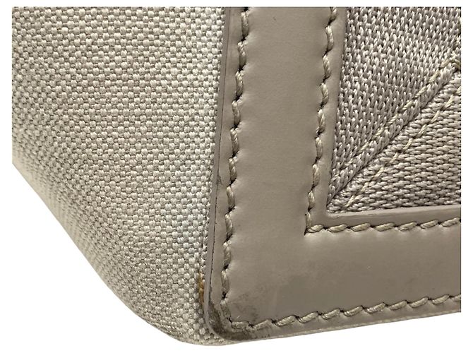 Balenciaga Navy Cabas S Handbag Cream - view 6