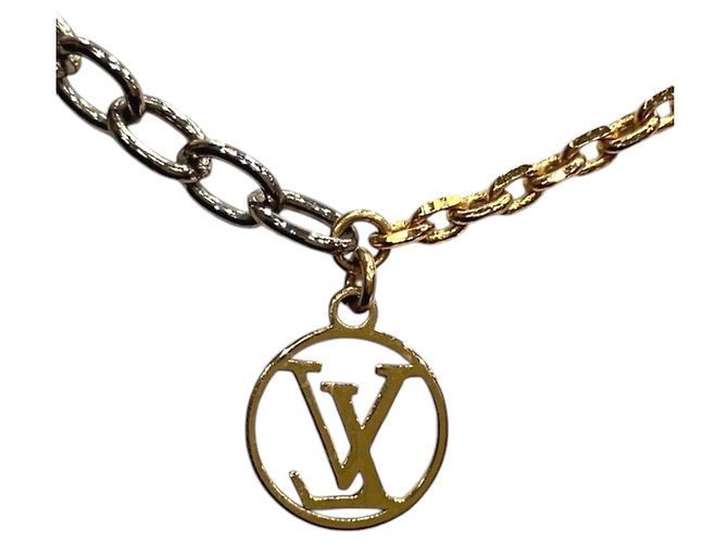 Collana Louis Vuitton Logo Mania D'oro - vista 4