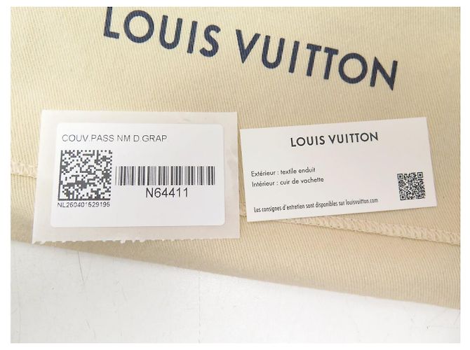 NEU LOUIS VUITTON REISEPASSHÜLLE TOILE DAMIER GRAPHITE N64411 WALLET - Ansicht 10