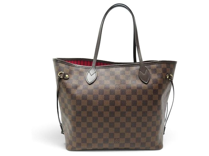 BORSA A MANO LOUIS VUITTON NEVERFULL TOILE DAMIER EBENE CABAS N40599 Marrone - vista 2