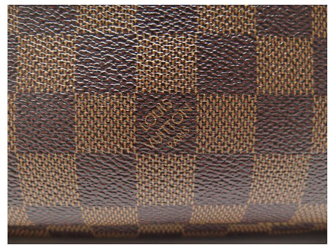 BORSA A MANO LOUIS VUITTON NEVERFULL TOILE DAMIER EBENE CABAS N40599 Marrone - vista 7