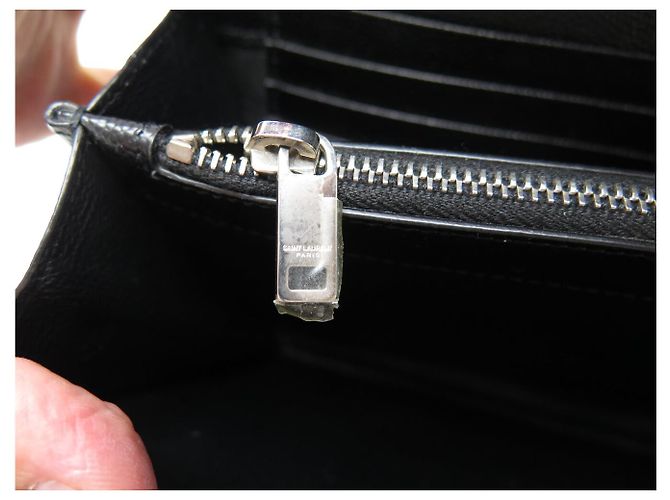 Autre Marque NEU SAINT LAURENT CASSANDRE 377828 WALLET ON CHAIN WOC BAG Schwarz - Ansicht 10