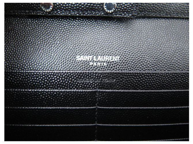 Autre Marque NEU SAINT LAURENT CASSANDRE 377828 WALLET ON CHAIN WOC BAG Schwarz - Ansicht 12