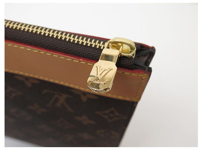 NUOVA LOUIS VUITTON POCHETTE JOUR TOILE MONOGRAM M82540 POUCH BAG Marrone - vista 7