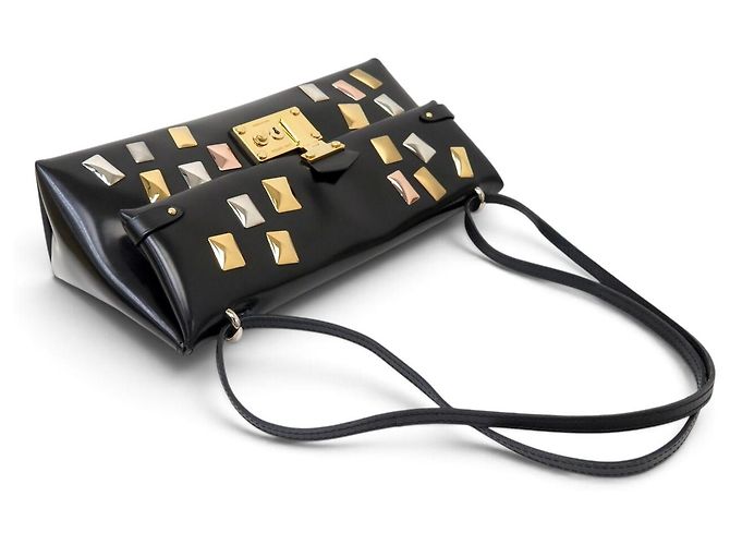 LOUIS VUITTON TRIANGLE PM M50852 HANDTASCHE SCHWARZES LEDER SCHULTERTASCHE - Ansicht 3