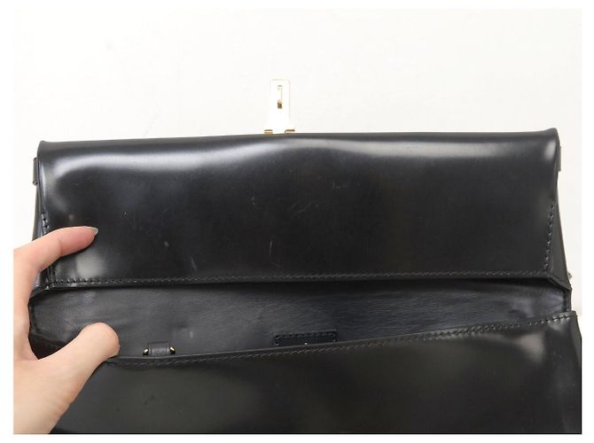 LOUIS VUITTON TRIANGLE PM M50852 HANDTASCHE SCHWARZES LEDER SCHULTERTASCHE - Ansicht 7