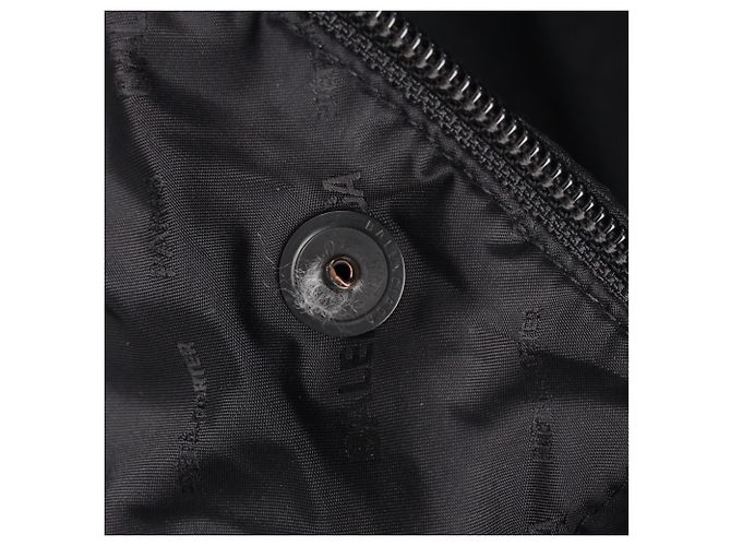Balenciaga Logo All Over Down Jacket in Black Polyamide - view 14