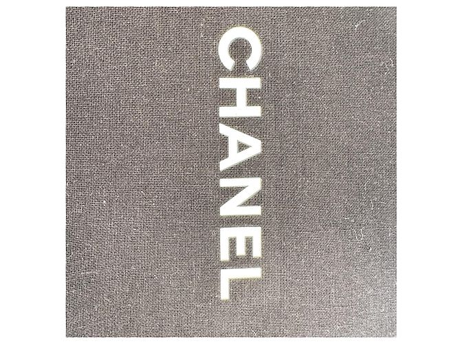 Chanel Logo T-Strap Flat Sandals in Tan Leather Brown Beige - view 16