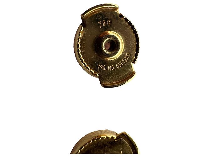Orecchini Hermès 18K Kelly Chaine Drop in metallo dorato D'oro - vista 16