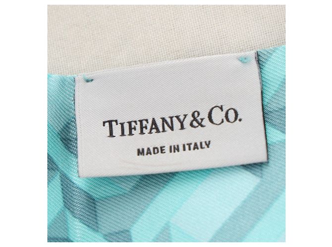 Sciarpa Tiffany T Ribbon Tiffany & Co. in seta turchese - vista 4