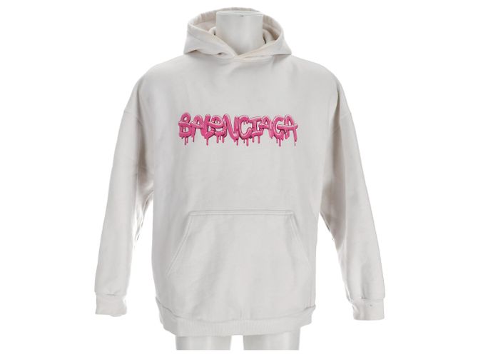Everyday Sudadera con capucha Balenciaga con estampado Slime en algodón blanco - vista 3