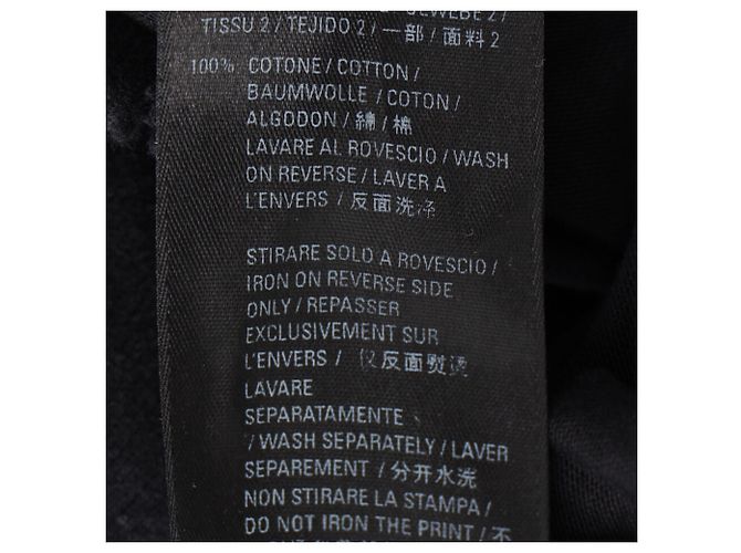 Balenciaga Logo Destroyed Hoodie aus schwarzer Baumwolle - Ansicht 7