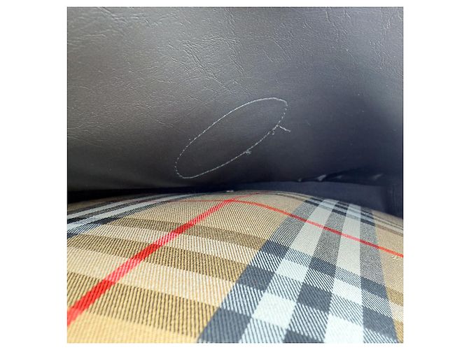 Borsa da tennis Burberry Nova Check in tela beige - vista 25