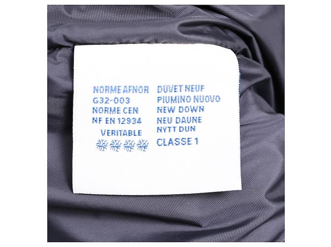 Giacca in piumino con cappuccio Moncler Labastide in poliammide blu navy - vista 11