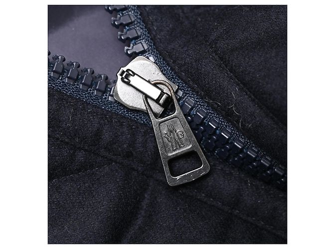 Giacca in piumino con cappuccio Moncler Labastide in poliammide blu navy - vista 15