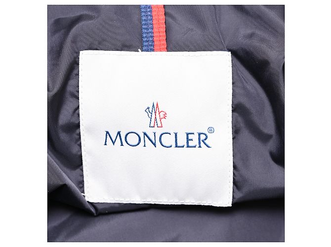 Giacca in piumino con cappuccio Moncler Labastide in poliammide blu navy - vista 5
