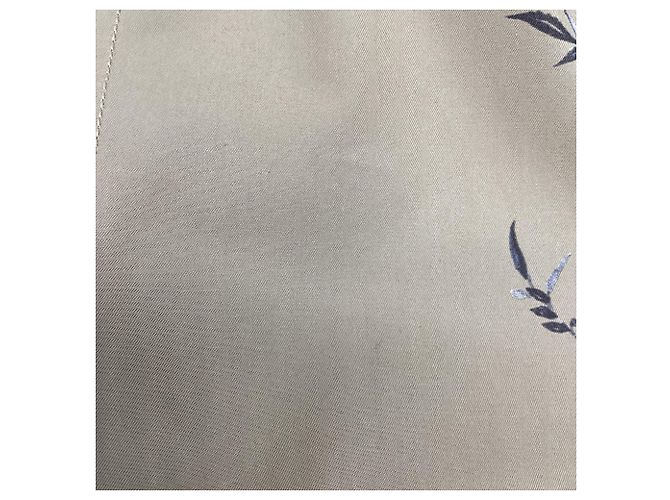 Dior Jardin d'Hiver bedrucktes Button-Down-Hemd aus beiger Baumwolle - Ansicht 7