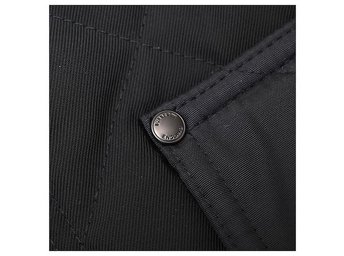 Burberry Alston Diamond Quilted Field Jacket in Black Polyester - view 12