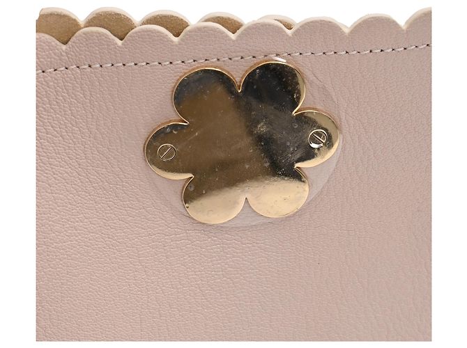Borsa Tote Mulberry Cecily Flower in pelle di vitello rosa - vista 13