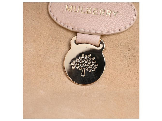 Borsa Tote Mulberry Cecily Flower in pelle di vitello rosa - vista 17