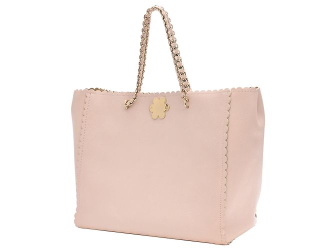 Borsa Tote Mulberry Cecily Flower in pelle di vitello rosa - vista 3