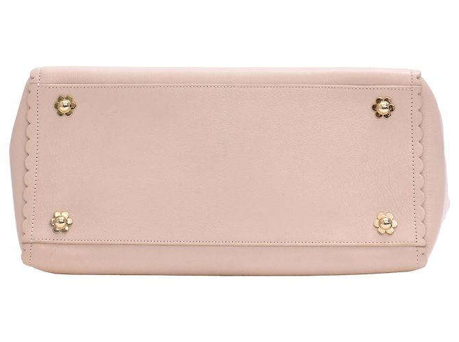 Borsa Tote Mulberry Cecily Flower in pelle di vitello rosa - vista 4