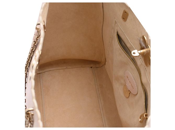 Borsa Tote Mulberry Cecily Flower in pelle di vitello rosa - vista 5
