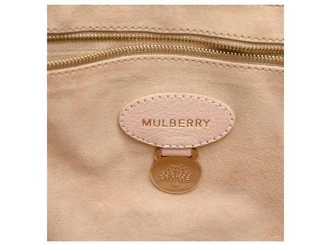 Borsa Tote Mulberry Cecily Flower in pelle di vitello rosa - vista 6