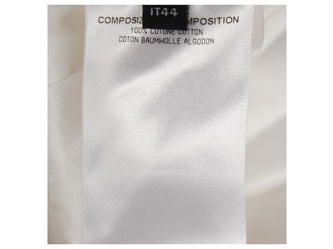 Alexander Mcqueen Peplum Blazer in White Cotton Cream - view 6