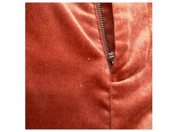 Autre Marque  Frame Flared Trousers in Rust Orange Cotton - view 6
