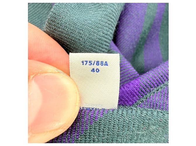 Abito camicia midi a quadri Burberry in lana multicolore - vista 10