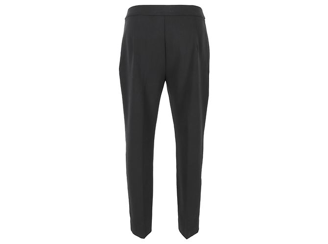 Pantalones de pierna recta Max Mara en viscosa negra - vista 3