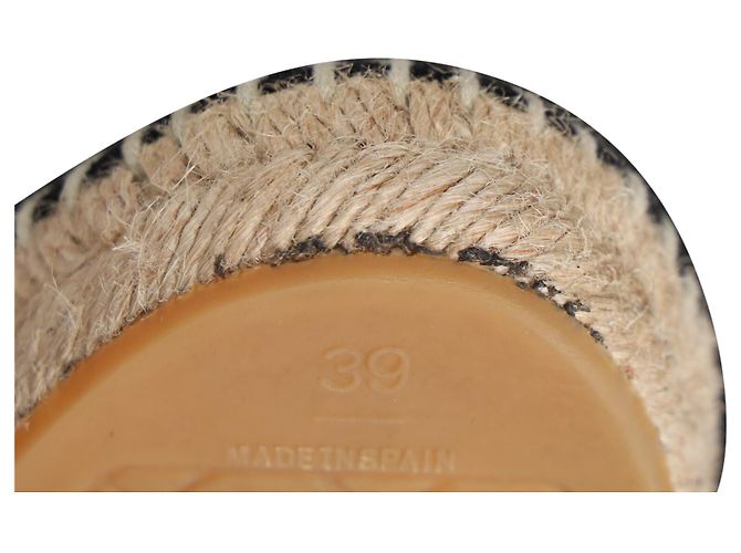Chanel CC Espadrilles aus weißem Canvas Roh - Ansicht 11