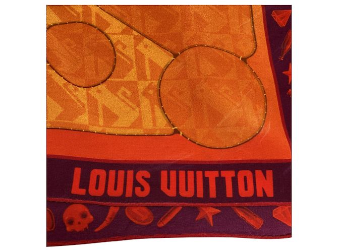 Louis Vuitton Sun Riesenschal aus mehrfarbiger Seide Mehrfarben - Ansicht 3