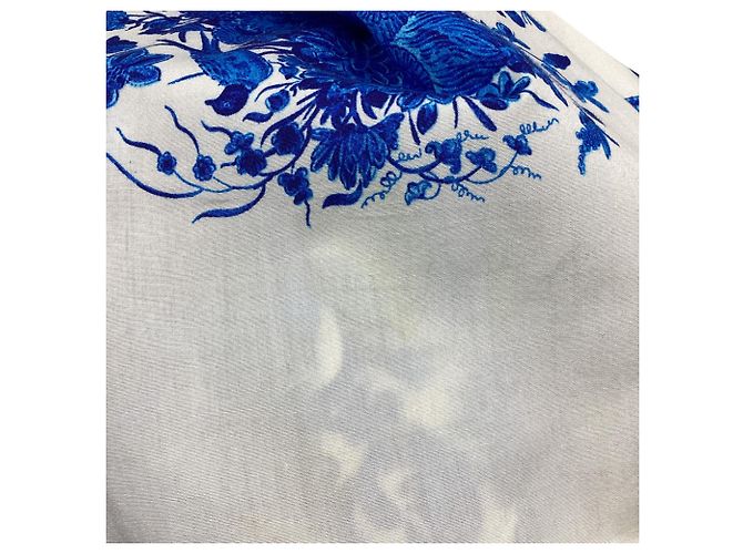 Valentino Garavani Abito camicia midi Valentino con stampa floreale in cotone blu - vista 6