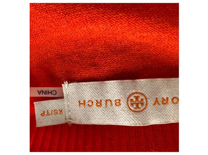 Tory Burch ärmelloses Stricktop aus rotem Kaschmir - Ansicht 6