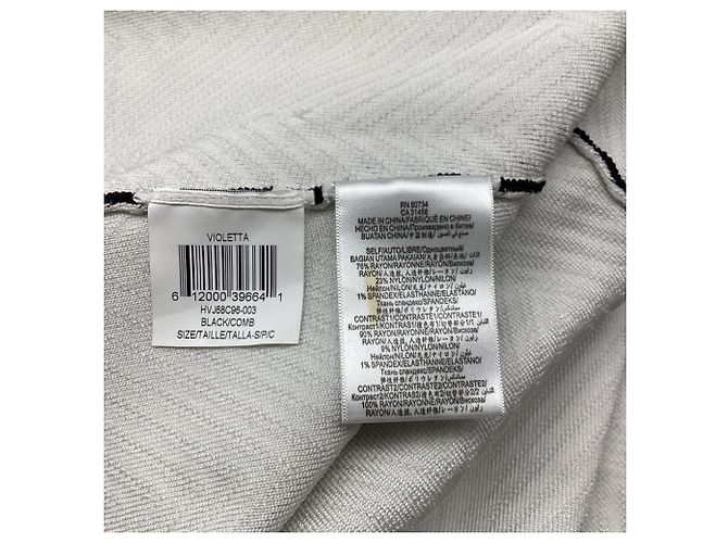 Herve Leger gestricktes Maxikleid mit Fransen und langen Ärmeln aus schwarzer Viskose - Ansicht 5