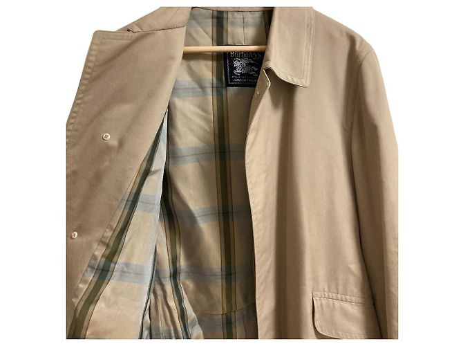 Cappotto vintage Burberrys in cotone a monopetto - vista 4