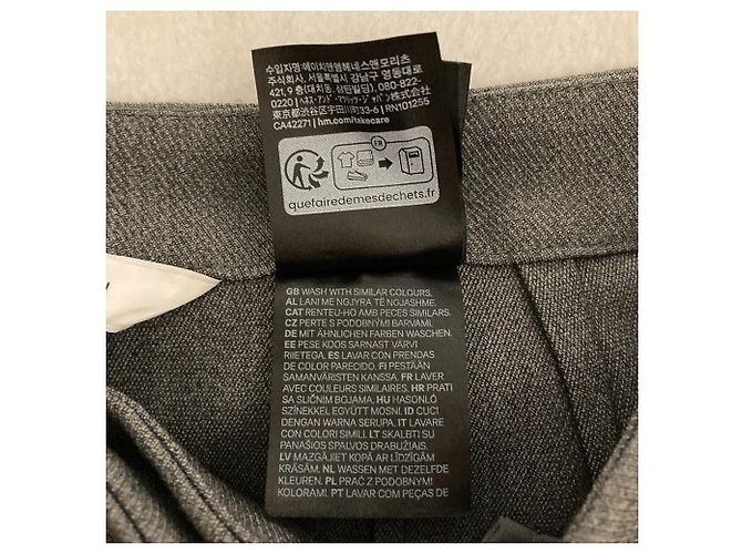 Autre Marque Calças Wide Tuck H&M Edition - vista 7