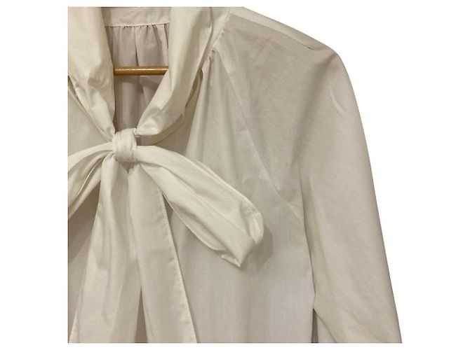 Autre Marque Blusa in chiffon Mystrada con maniche di perle e fiocco - vista 2